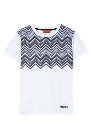 tshirt in cotone bianco MISSONI KIDS | MV8P41J0177100NE